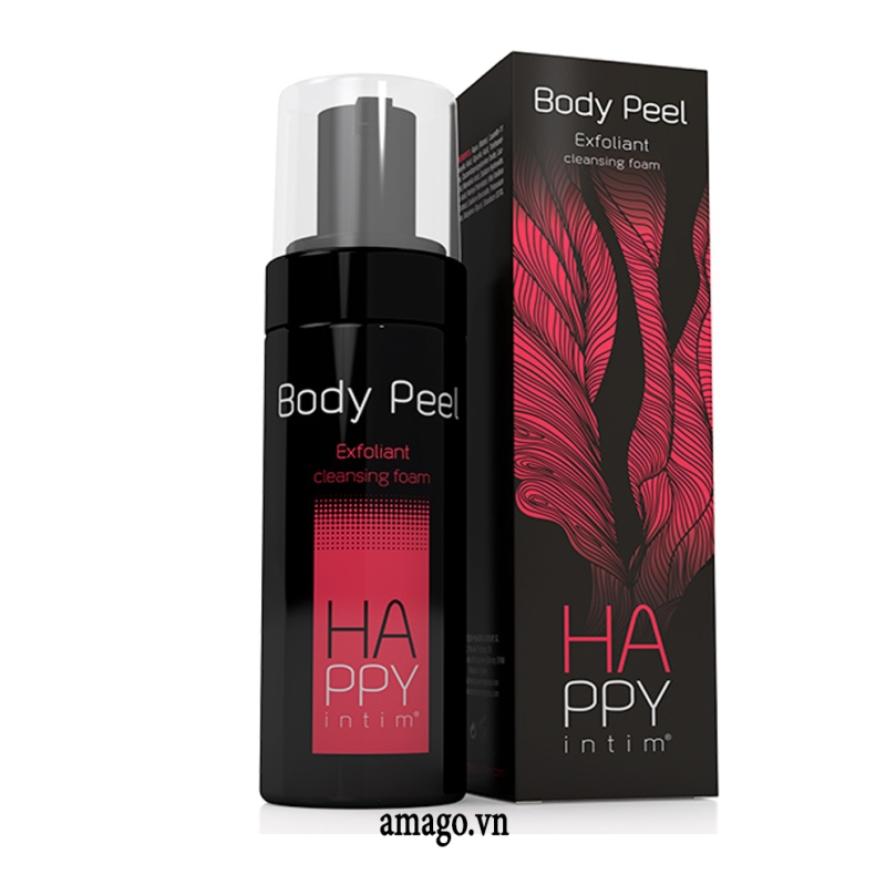 HAPPY Intim Body Peel Exfoliant Cleansing Foam – Peel giảm mụn viêm lưng và làm sáng da toàn thân hiệu quả